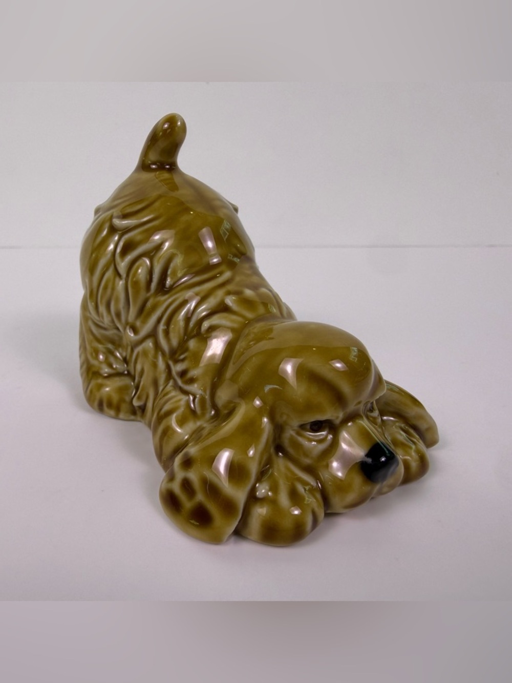 Wade “Christmas Puppy” 1995 Porcelain Cocker Spaniel Dog Figurine England
